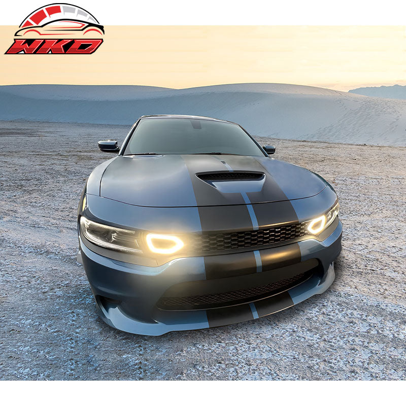 Fits 15-23 Charger SRT Scat Pack Front Upper Grille LED Lights PP