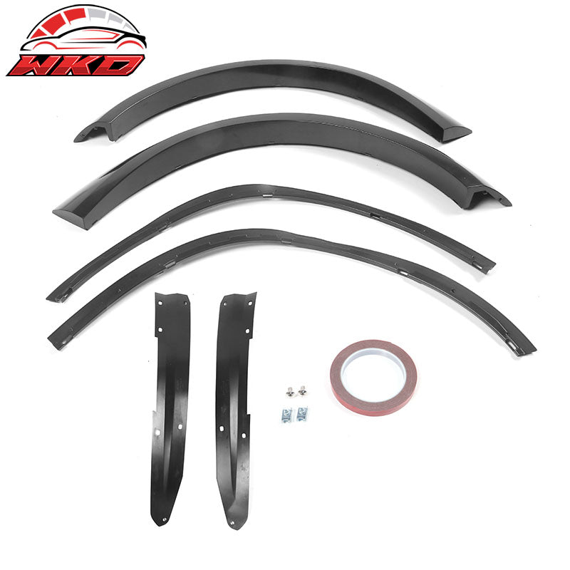 Fits 15-23 Charger Widebody Bumper Covers W/ SRT Grilles + Gloss Black Diffuser