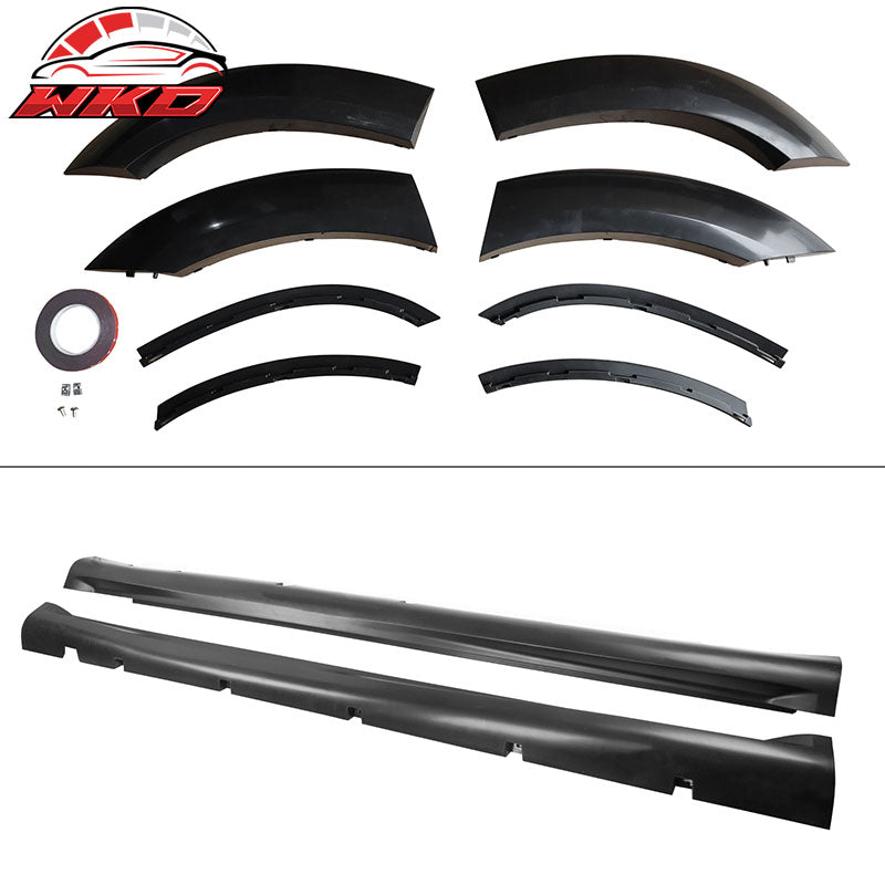 Fits 15-23 Charger Widebody Bumper SRT Grille Carbon Fiber Print Diffuser W/ LED