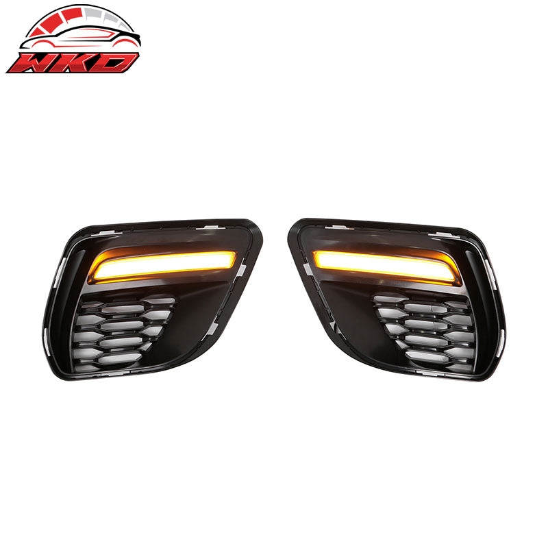Fits 20-23 Charger Widebody SRT Front Bumper Assembly Replacement W/ LED Grilles
