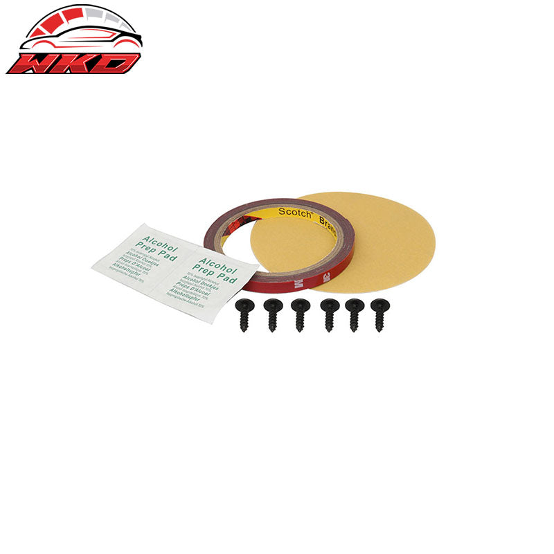 Fits 16-18 Chevy Camaro SS Front Bumper 2 PC Canards Coated Matte Black
