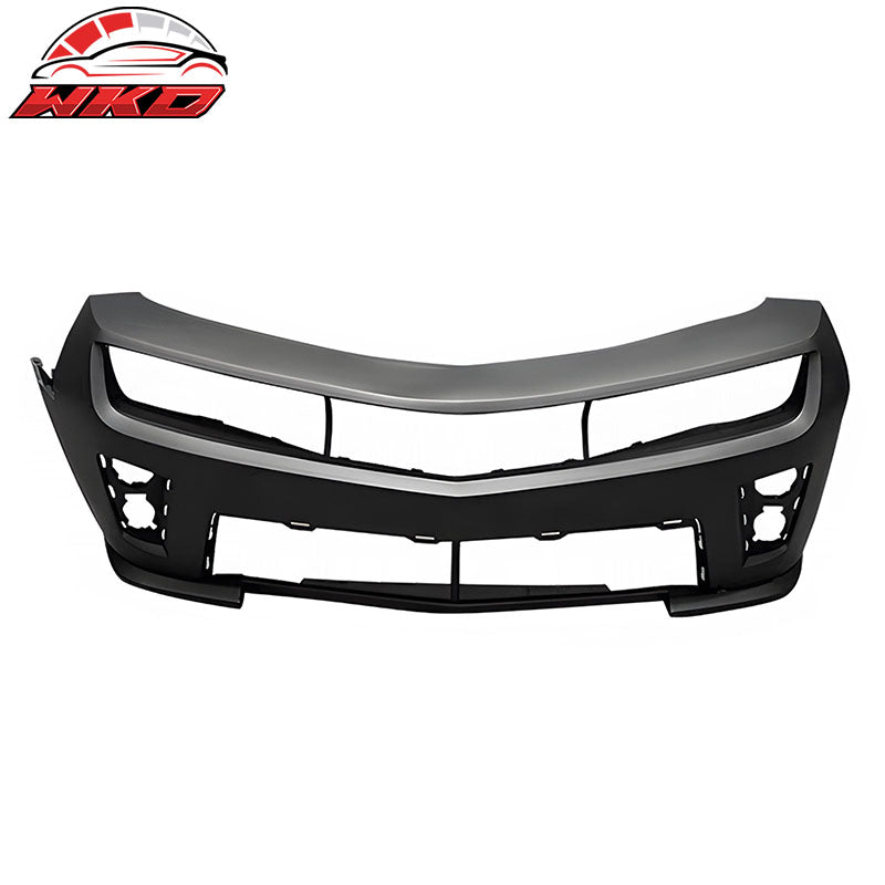 Fits 10-15 Chevy Camaro ZL1 Style Front Bumper Conversion Kit W/ Lip + Foglights
