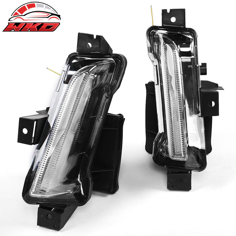 Fits 10-13 Camaro ZL1 Style Front Bumper Cover Conversion Chrome Headlights DRL