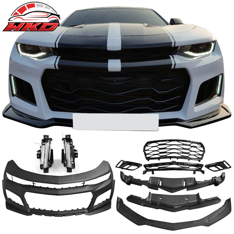 Wholesale 16-18 Chevy Camaro ZL1 Style Front Bumper Cover Turn Signal DRL Fog Lights