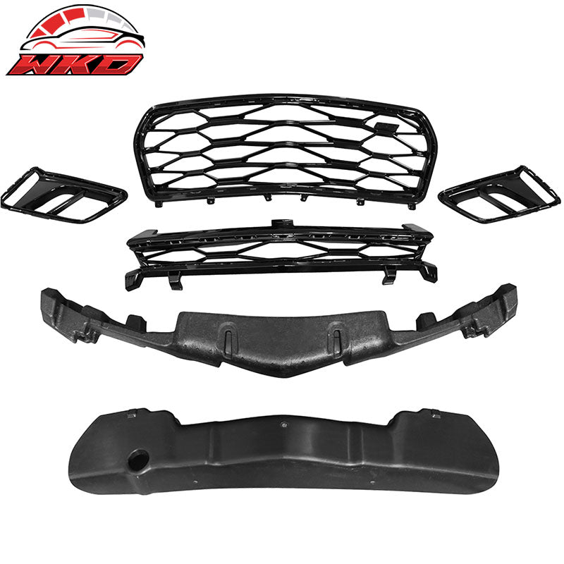 Fits 16-18 Chevy Camaro ZL1 Style Front Bumper Cover Turn Signal DRL Fog Lights