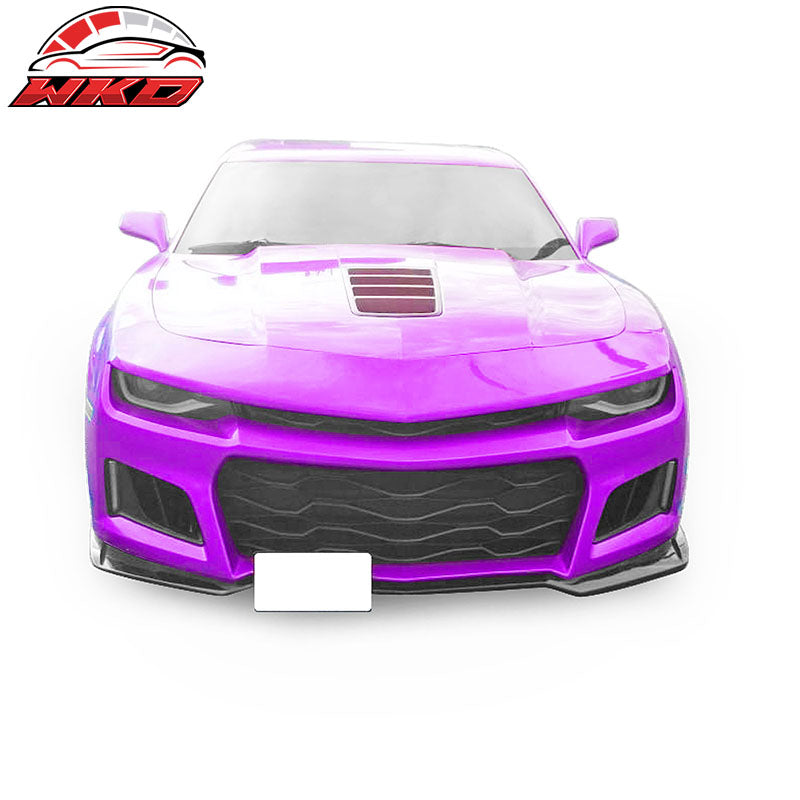 Fits 14-15 Chevy Camaro ZL1 Style Front Bumper Cover Headlight Yellow Fog Lights