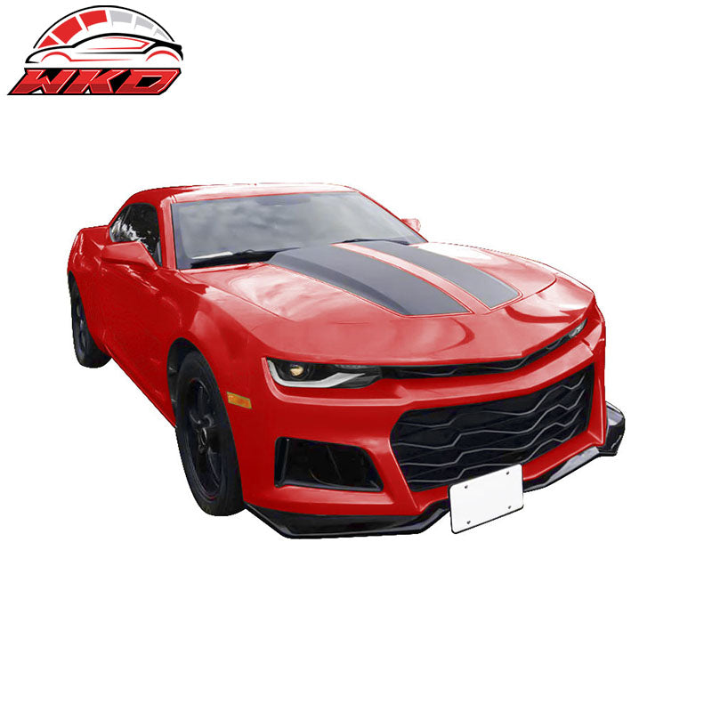 Fits 10-13 Chevy Camaro ZL1 Style Front Bumper Conversion + Headlight Fog Lights