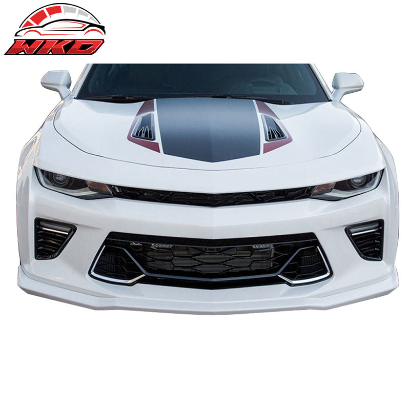 Fits 16-18 Chevy Camaro SS 50th Anniversay Front Bumper Upper Grille Black