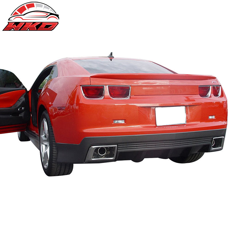 Fits 10-13 Chevy Camaro OE Style Rear Bumper Lip Diffuser & Muffler Tips