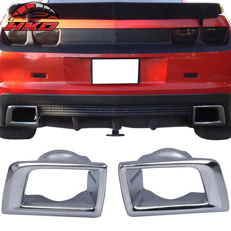 Fits 10-13 Chevy Camaro OE Style Rear Bumper Lip Diffuser & Muffler Tips