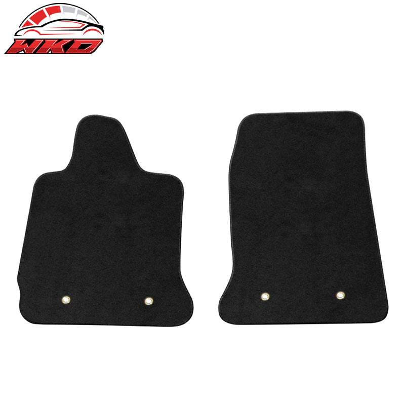 Wholesale 14-19 Chevy Corvette C7 Front Floor Mats Carpets 2PC Black Nylon