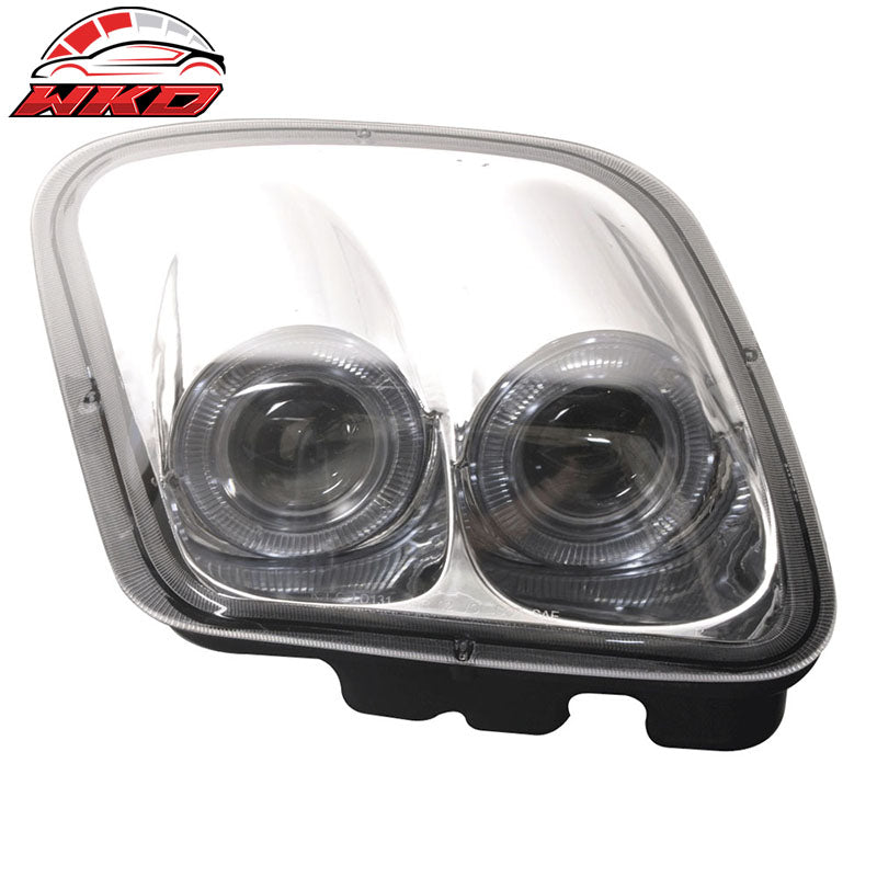 Fits 97-04 Chevy Corvette LED Halo Rims Projector Headlights Chrome Housing