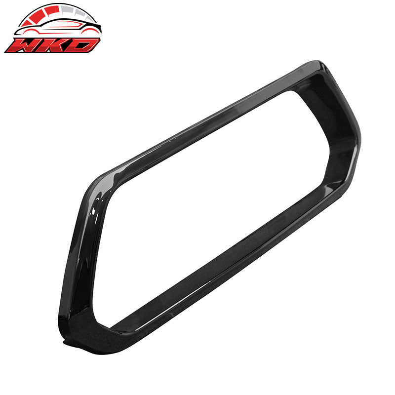 Fits 20-26 Chevy Corvette C8 Rear Diffuser Lip + Silver Quad Exhaust Muffler Kit