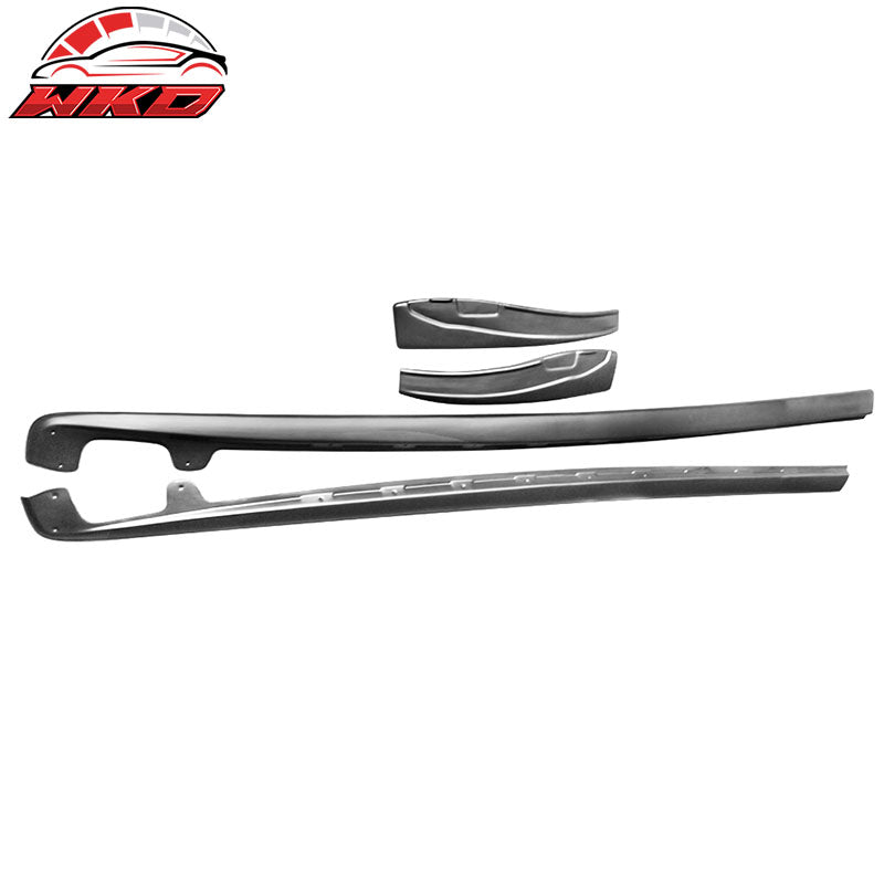 Fits 05-13 Chevy Corvette C6 Z06 ZL1 Style Matte Black Side Skirts - PP