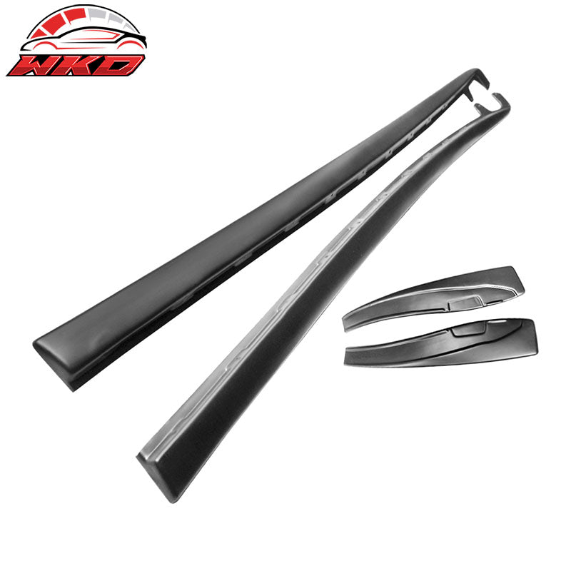 Fits 05-13 Chevy Corvette C6 Z06 ZL1 Style Matte Black Side Skirts - PP