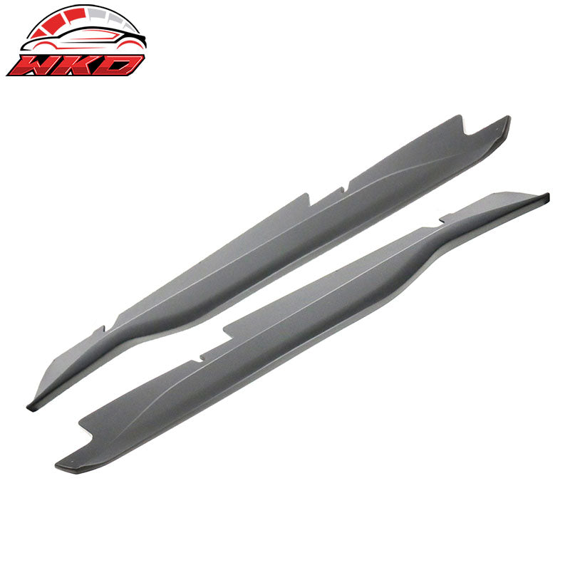 Fits 14-19 Chevy Corvette C7 Z06 Style Side Skirts Rocker Panel ABS Matte Black