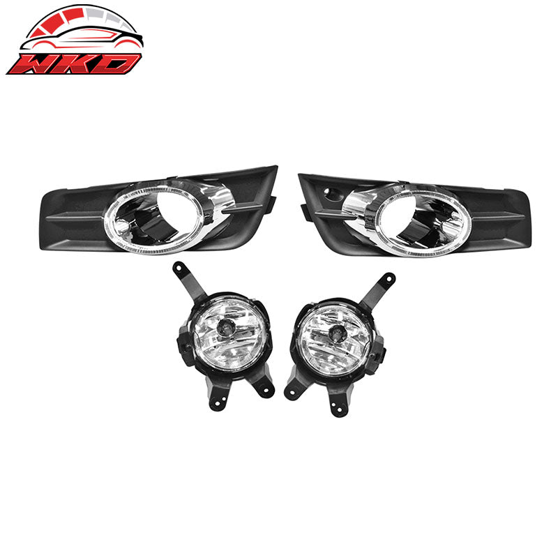 Wholesale 09-14 Chevy Cruze OE Style Black/Chrome Front Lower Foglights Pair