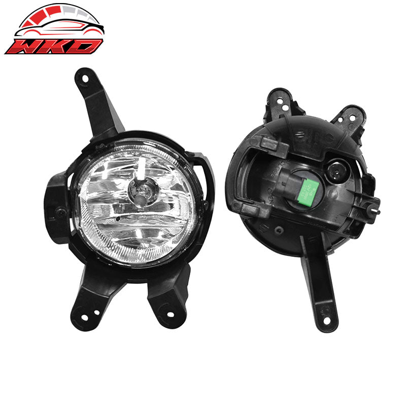 Fits 09-14 Chevy Cruze OE Style Black/Chrome Front Lower Foglights Pair