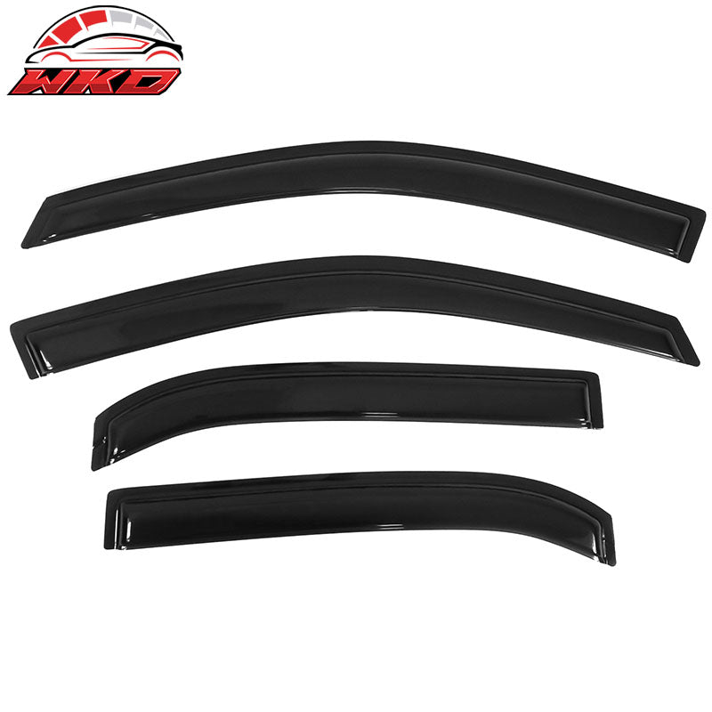 Fits 10-17 Chevy Equinox Window Visors Acrylic Smoke Vent Shade Rain Guards 4Pc