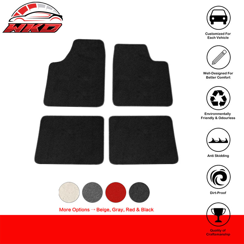 Fits 00-05 Chevy Impala & Monte Carlo 4PCS Floor Mats Carpet Front & Rear Nylon