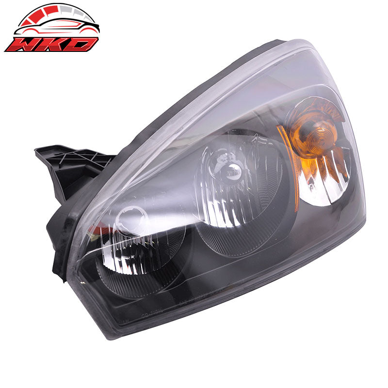 Fits 04-08 Chevy Malibu Headlights Lamp Black Clear Lens Amber Reflectors