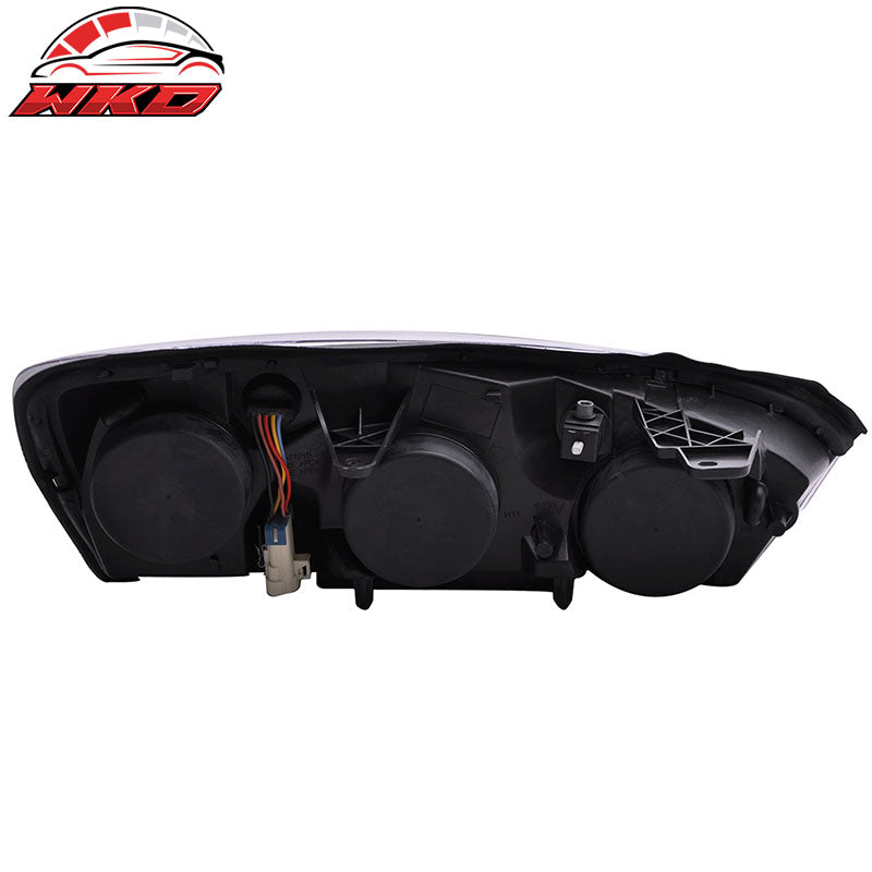 Fits 04-08 Chevy Malibu Headlights Lamp Black Clear Lens Amber Reflectors