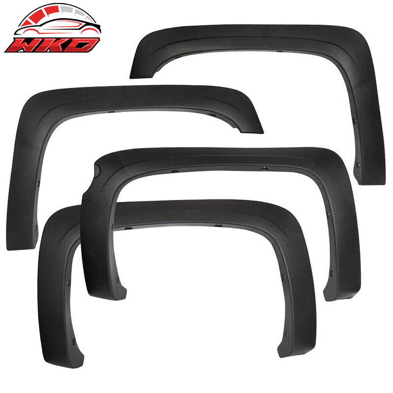 Wholesale 07-13 Silverado 1500 69.3" Short Bed Pocket Rivet Textured Fender Flares 4PC