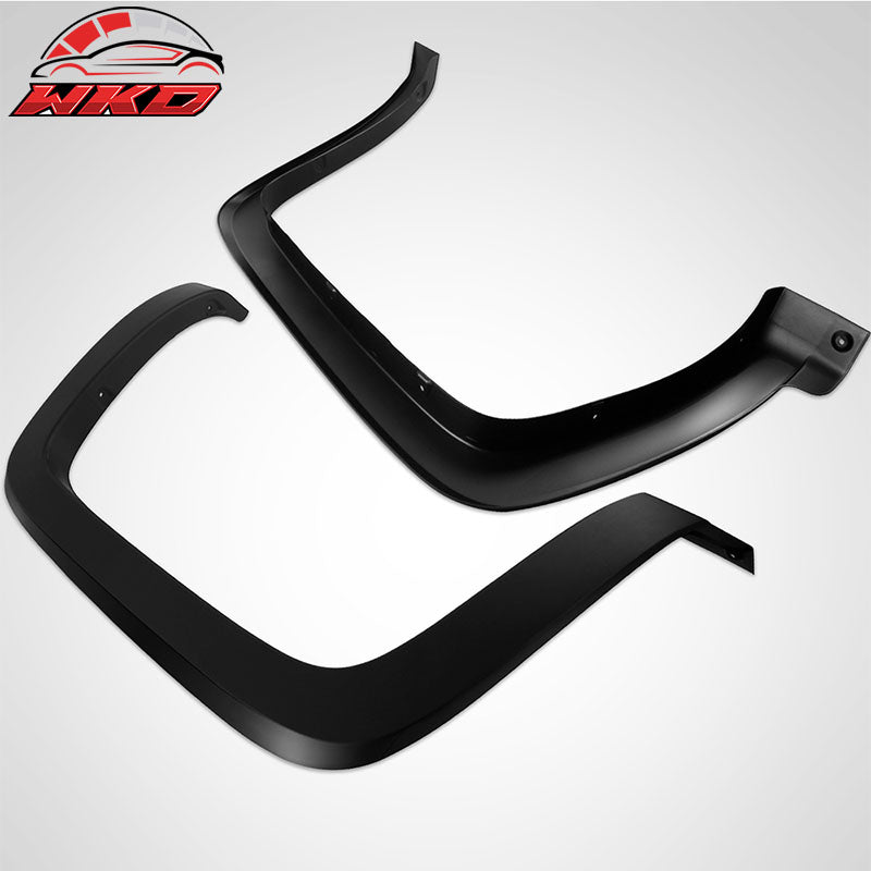 Wholesale 14-18 Chevy Silverado 1500 2500 HD OE Style Fender Flares PP Matte Black - Wikond Auto