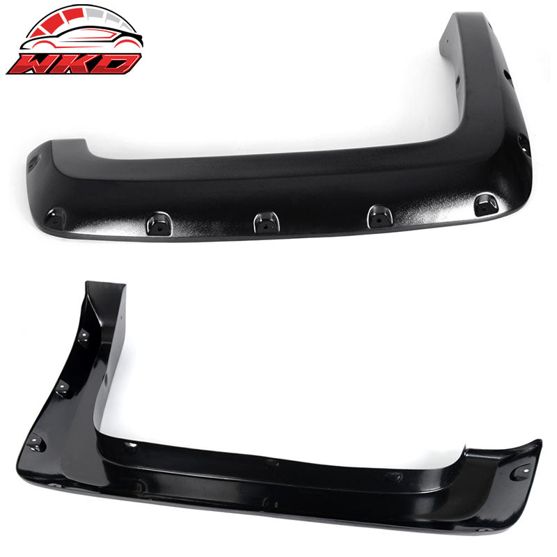 Fits 14-18 Chevy Silverado Short Bed Pocket Rivet Fender Flares ABS Textured