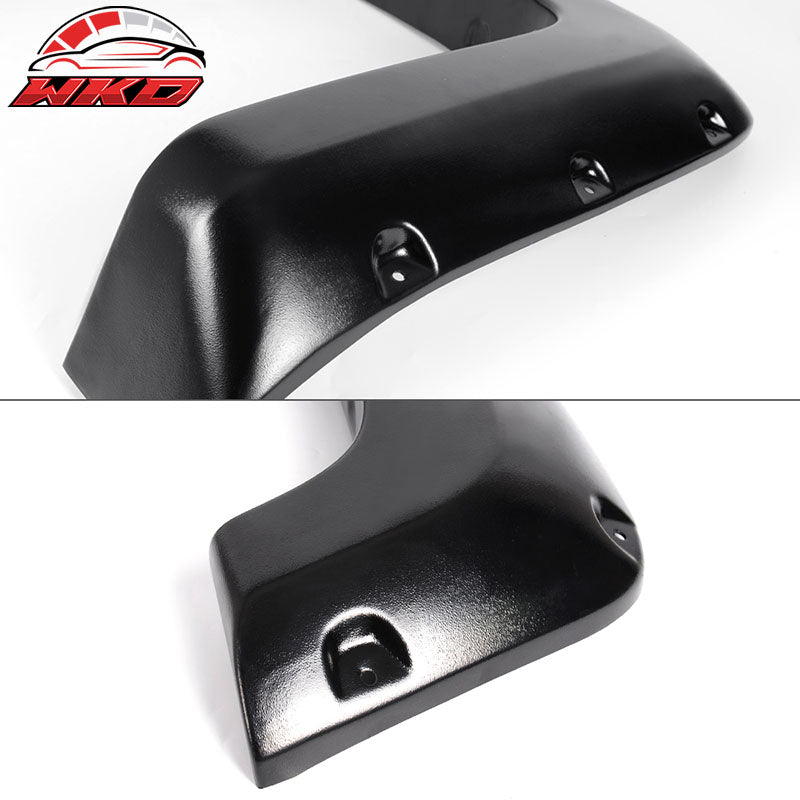 Fits 14-18 Chevy Silverado Short Bed Pocket Rivet Fender Flares ABS Textured