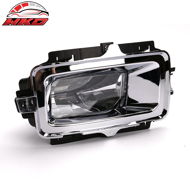Fits 13-15 Chevy Silverado OE Style Front Fog Light Lamp Bezel Cover Shell Black