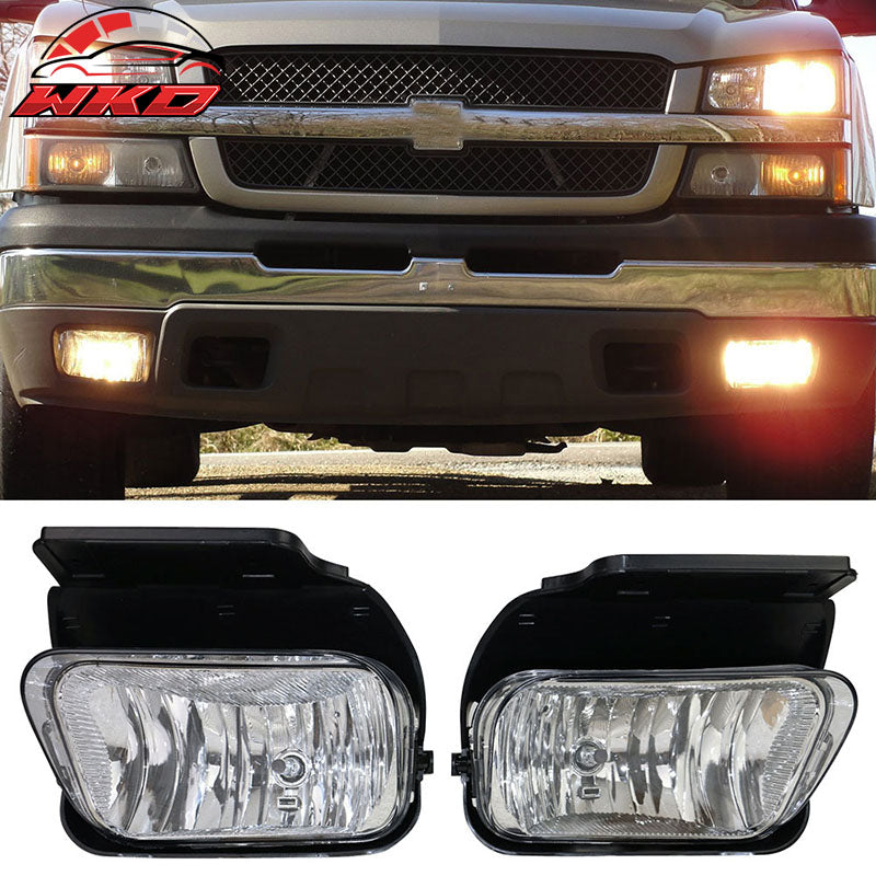 Fits 03-06 Chevy Silverado Avalanche Fog Lights Wiring Kit Bulb H10 12V 42W