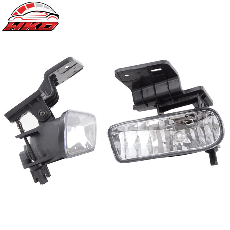 Fits 99-02 Chevy Silverado & 00-06 Suburban Tahoe Clear Lens Fog Lights Lamp 2PC