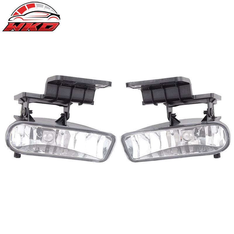 Fits 99-02 Chevy Silverado & 00-06 Suburban Tahoe Clear Lens Fog Lights Lamp 2PC