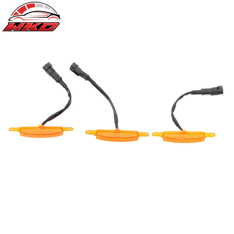 Fits Chevy Silverado GMC Sierra 1500 2500 3PC LED Grille Light W/Wiring Harness