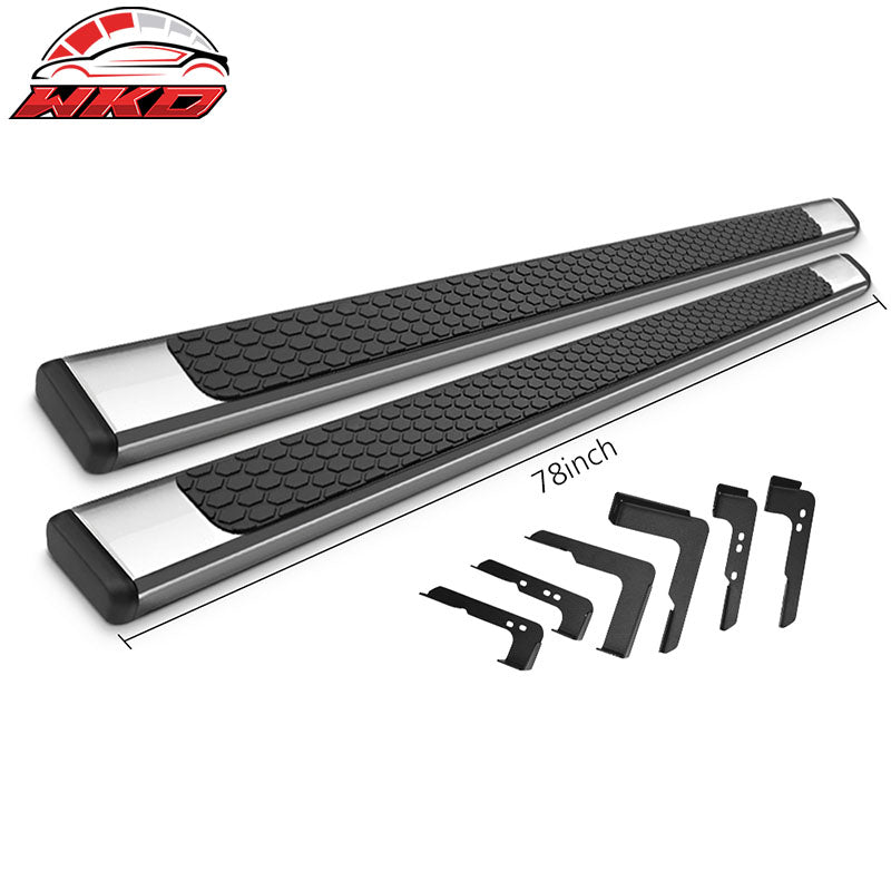 Fits 99-13 Chevy Silverado Double Cab 78inch Ram OE Style Step Bar Running Board
