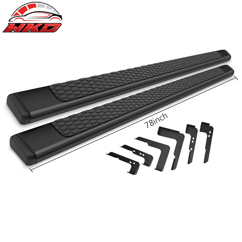 Fits 99-13 Chevy Silverado Double Cab Side Step Running Board Nerf Bar 78inch