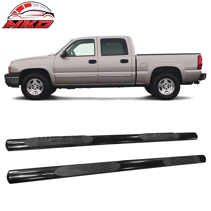 Fits 99-14 Chevy Silverado Sierra 1500 2500HD 3500HD Crew Cab Side Running Board