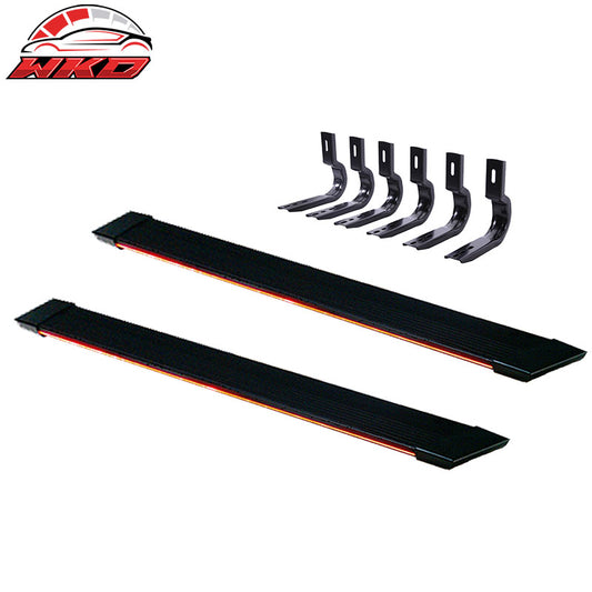 Wholesale 07-14 Silverado Sierra Double Cab Running Boards W/Amber LED Strip + Bracket