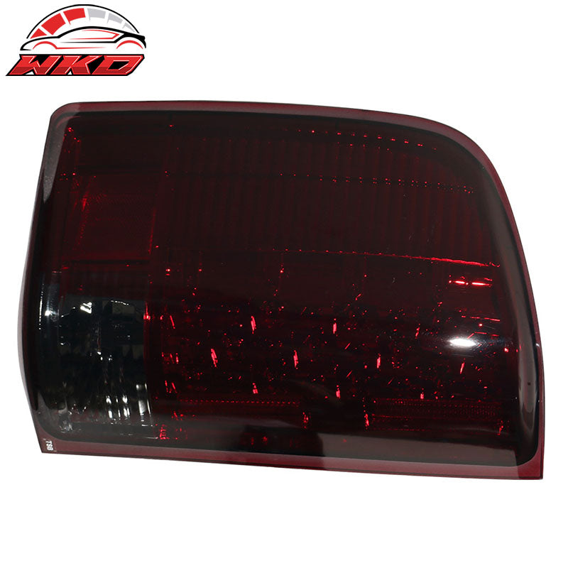 Fits 07-13 Chevy Silverado LED C Style Tail Light Chrome Housing Red Smoke Lens