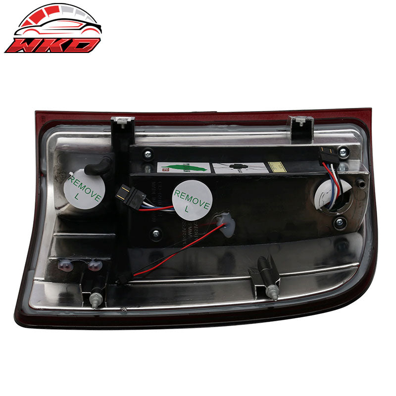Fits 07-13 Chevy Silverado LED C Style Tail Light Chrome Housing Red Smoke Lens