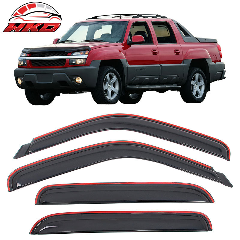 Wholesale 01-06 Chevy Silverado GMC Sierra 1500 2500 Crew Cab Window Visor In-Channel