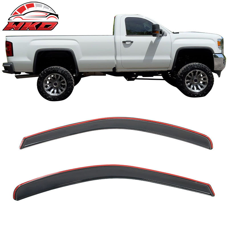 Wholesale 19-26 Silverado Sierra 1500 2500 3500 Standard Cab Window Visors In-Channel