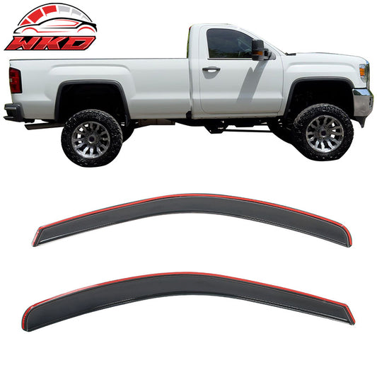 Wholesale 19-26 Silverado Sierra 1500 2500 3500 Standard Cab Window Visors In-Channel