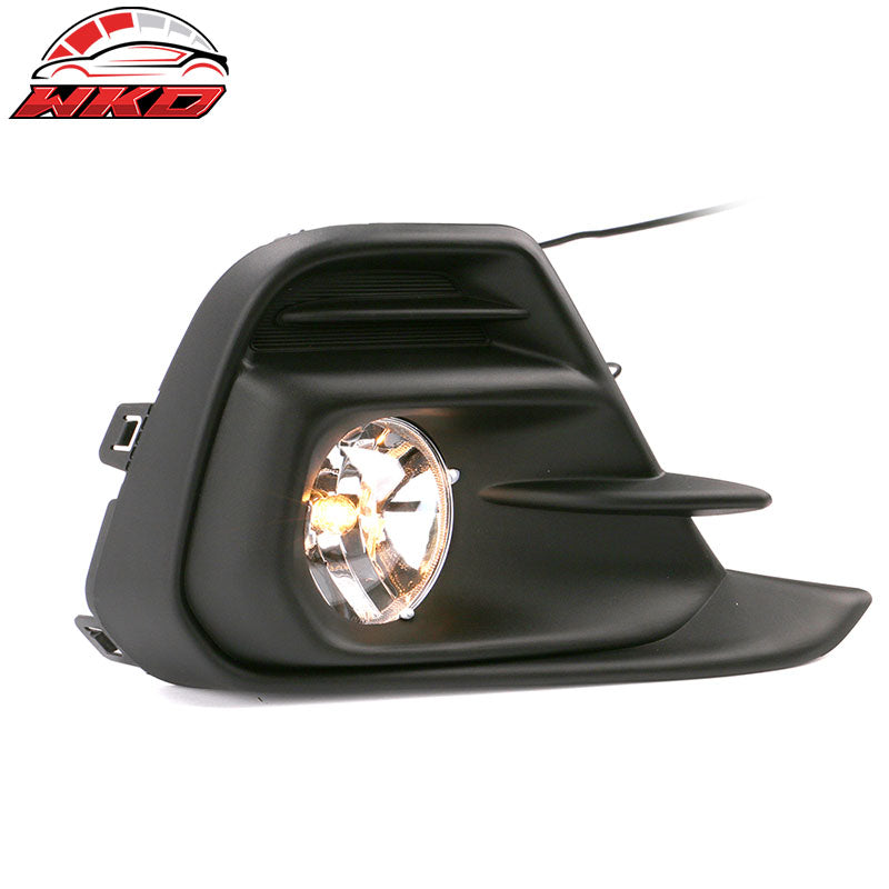 Fits 16-18 Chevrolet Spark OE Style Foglights Kit ABS Black Housing Clear Lens