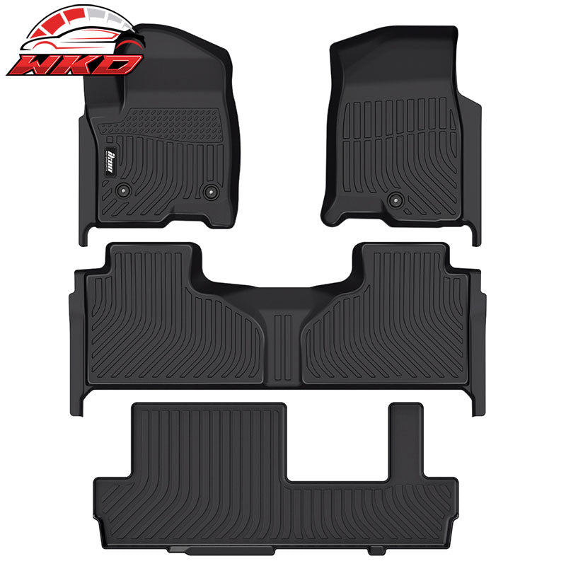 Wholesale 21-24 Chevy Suburban GMC Yukon XL 8-Seat Floor Mats 3D Molded TPE Guard 4PCS