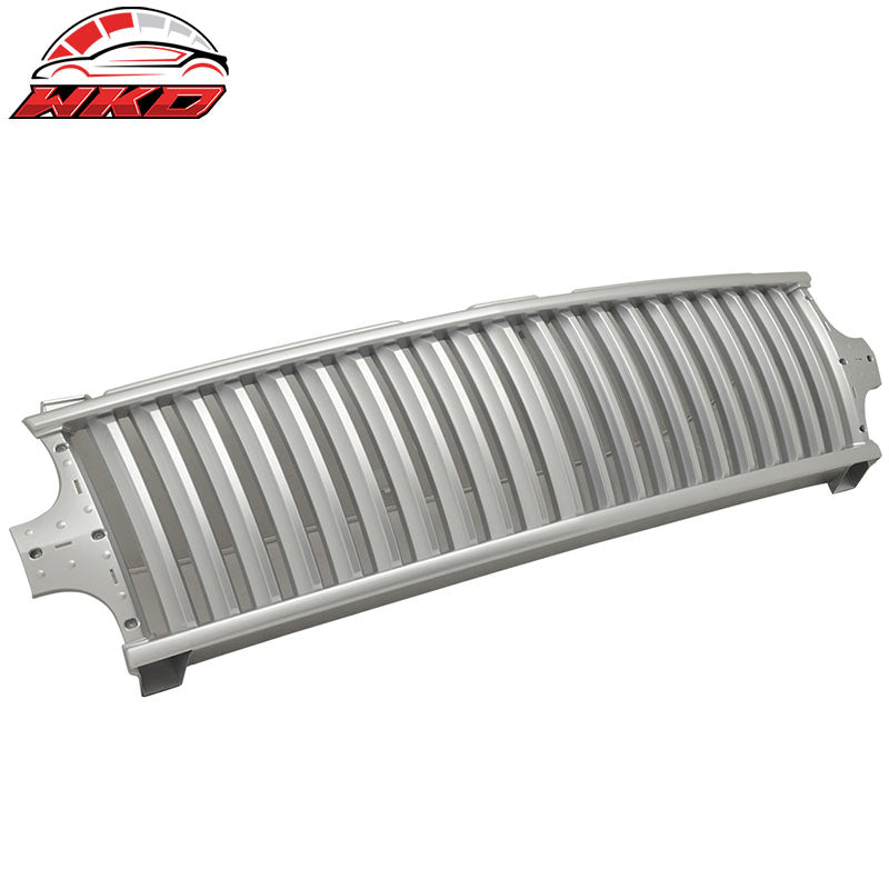 Fits 00-06 Tahoe Suburban 99-02 Silverado Silver Front Hood Bumper Grille ABS