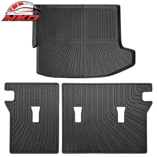 Wholesale 24-26 Chevy Trax?All Weather 3D Molded Rear Trunk Mat+ Backrest Mats - TPE