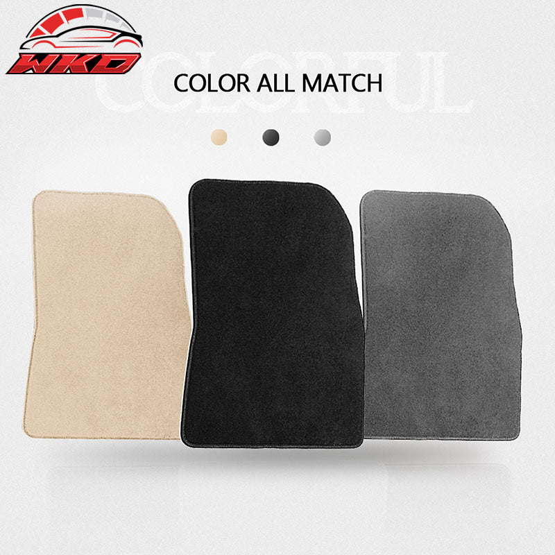 Fits 11-15 Chevrolet Volt Floor Mats Front & Rear Carpet 4PC Black Nylon
