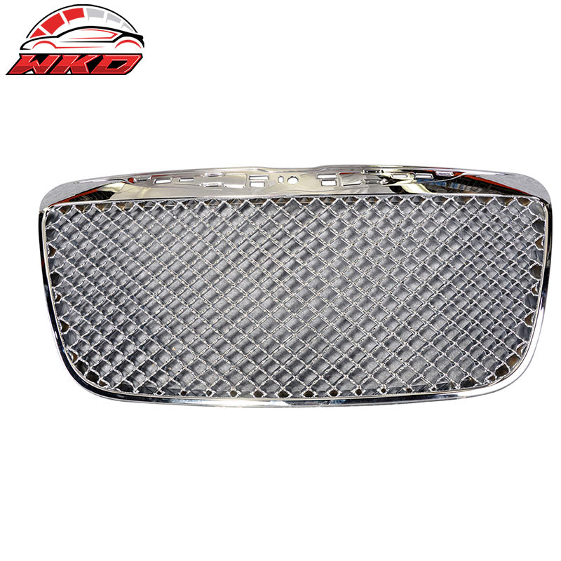 Wholesale 11-14 Chrysler 300 300C B Style Mesh Front Bumper Grille Guard Chrome ABS